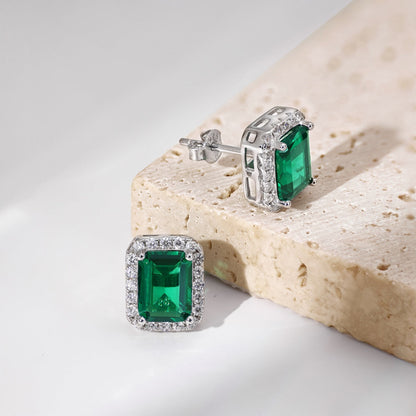 [Clover Jewelrys]Luxurious Dainty Emerald Cut Banquet Earrings