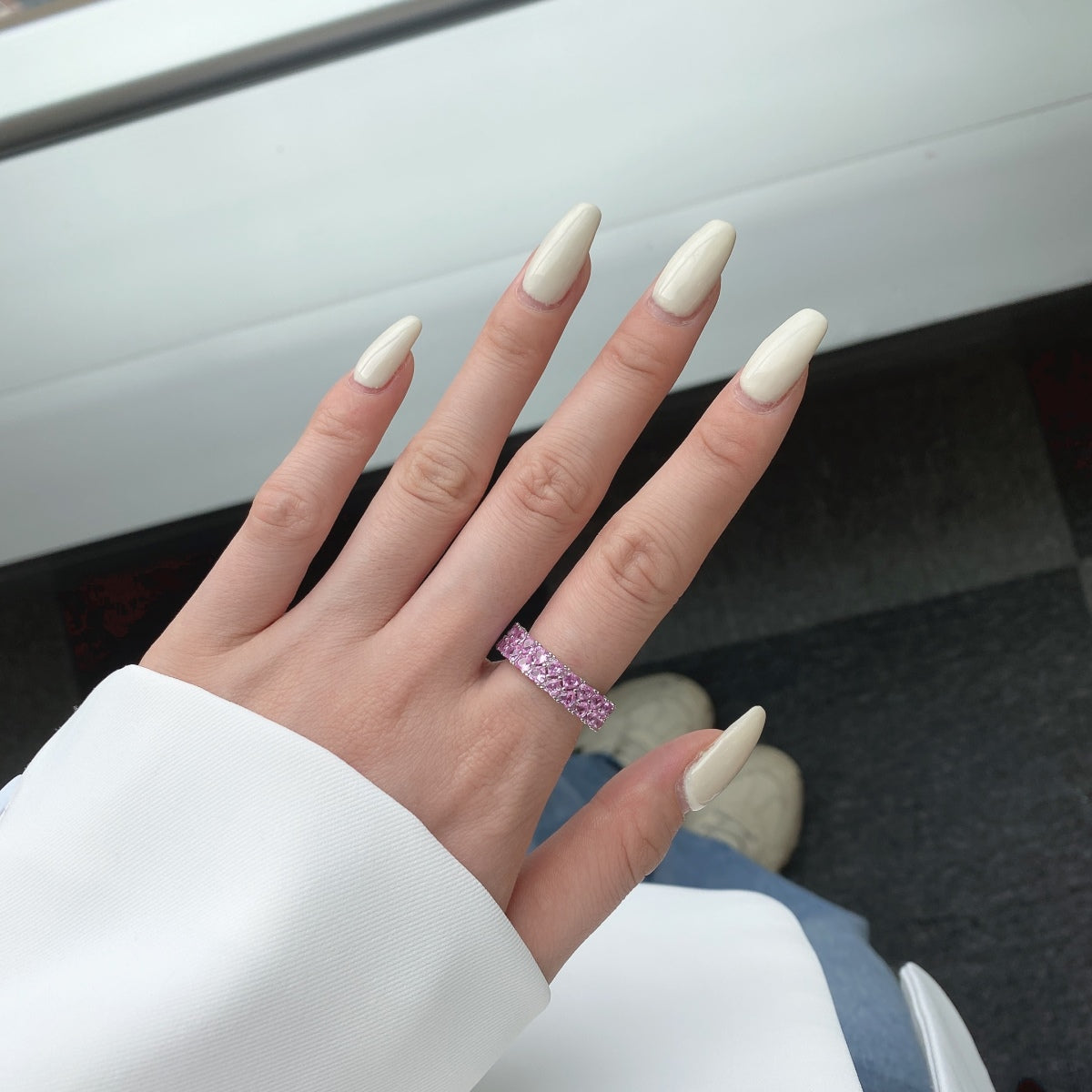 [Clover Jewelrys]Sparkling Full Heart Ring