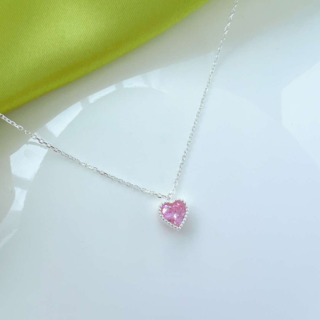 [Clover Jewelrys]Ornate Heart Shape Necklace