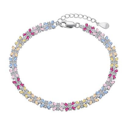 [Clover Jewelrys]Radiant Colorful Emerald Cut Party Bracelet