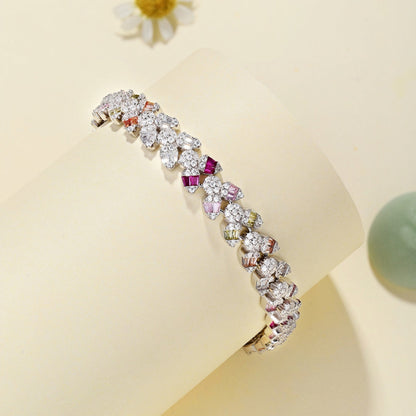 [Clover Jewelrys]Dainty Exquisite Flower Shape Daily Bracelet