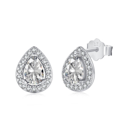 [Clover Jewelrys]Luxurious Water Drop Shape Earrings