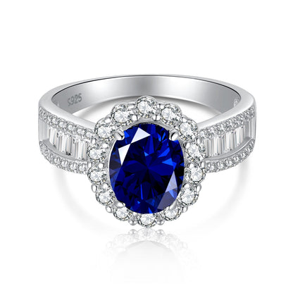 [Clover Jewelrys]1.5 Carat Dazzling Charming Oval Cut Banquet Ring