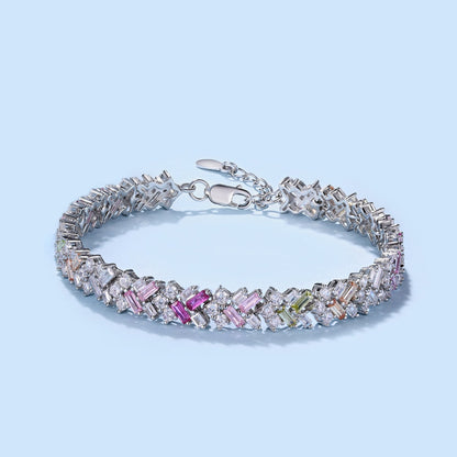 [Clover Jewelrys]Dazzling Unique Multi Shape Daily Bracelet