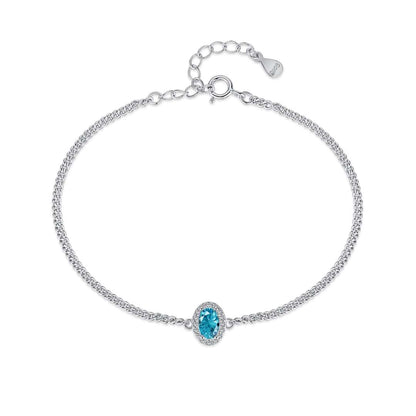 [Clover Jewelrys]Exquisite Oval Shape Bracelet