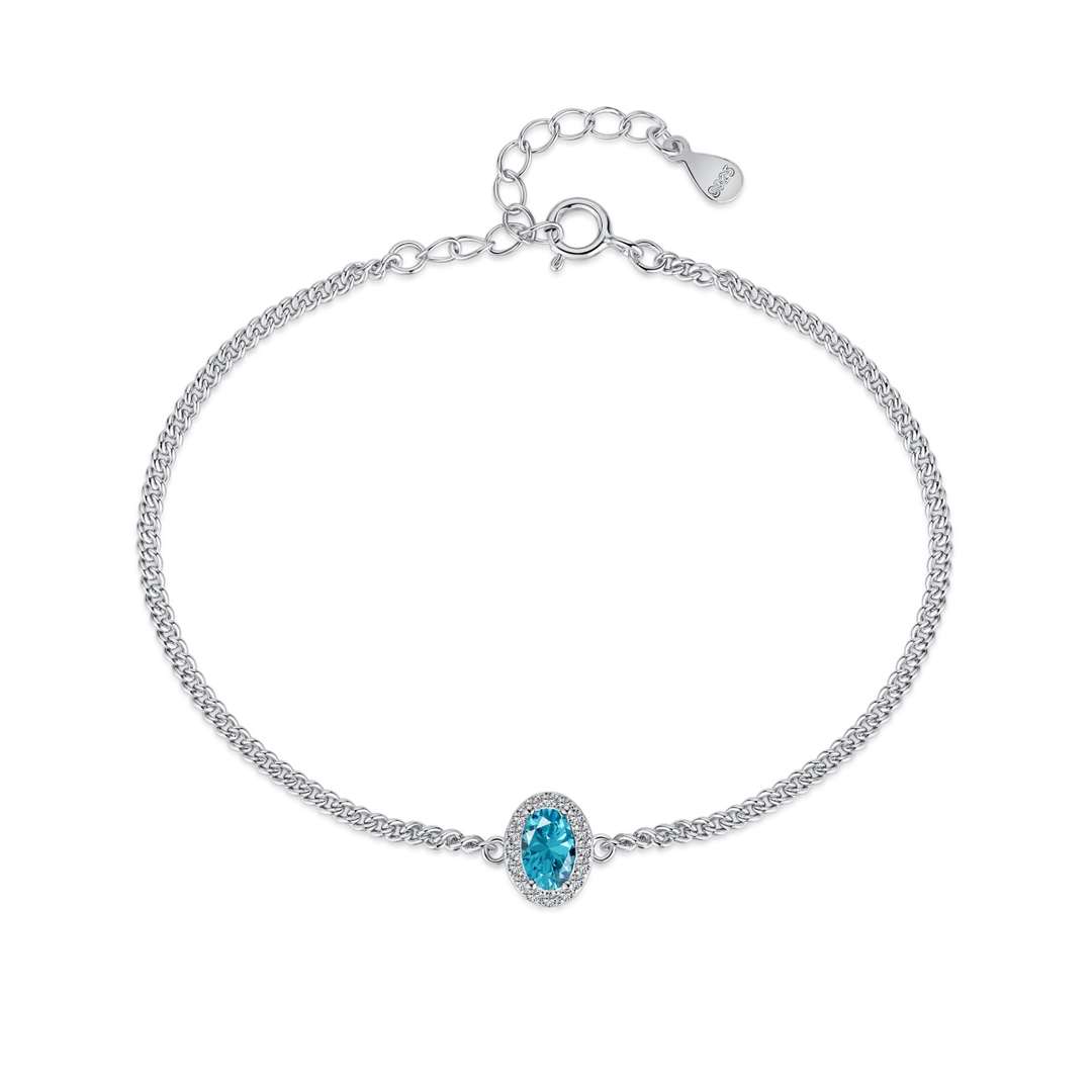 [Clover Jewelrys]Exquisite Oval Shape Bracelet