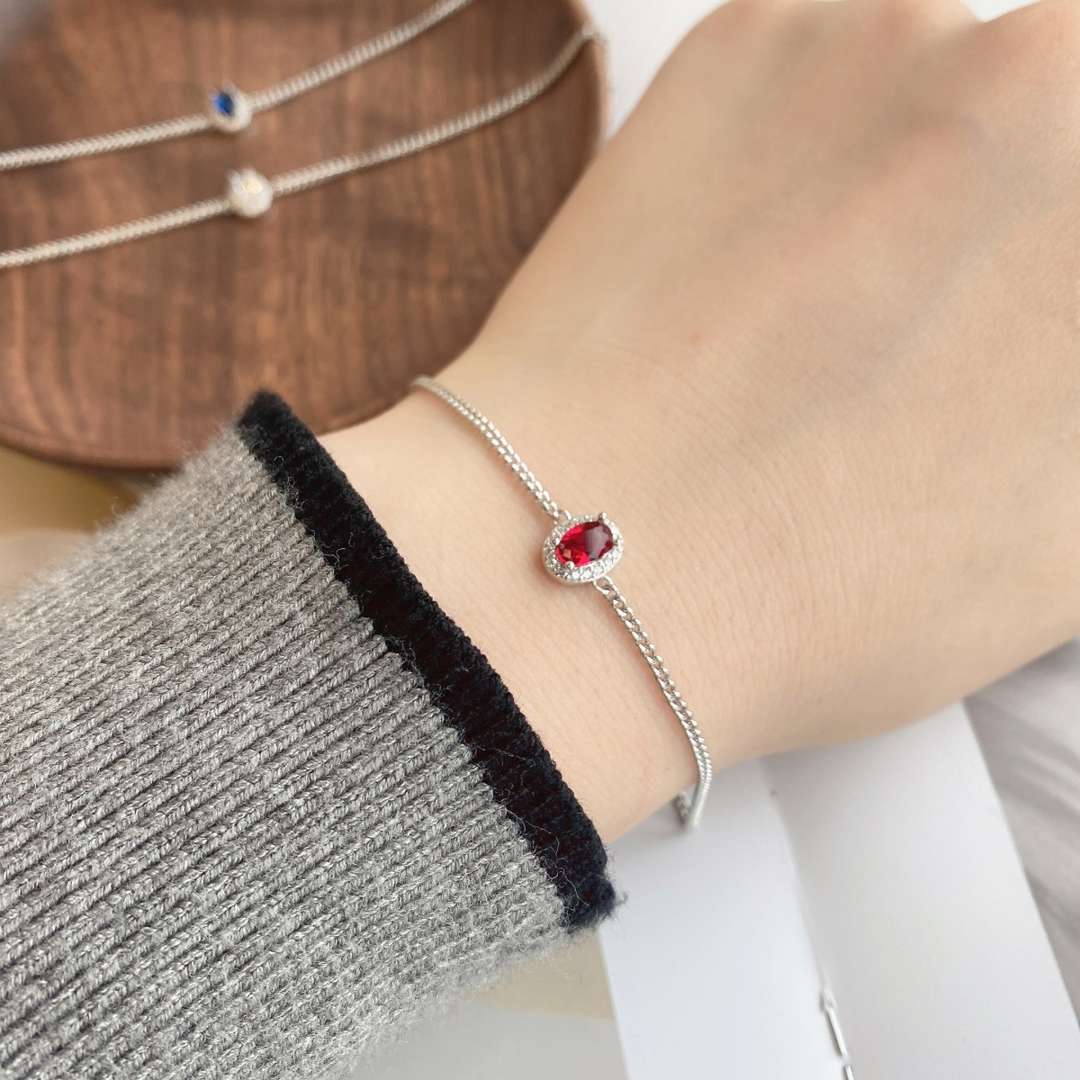 [Clover Jewelrys]Exquisite Oval Shape Bracelet