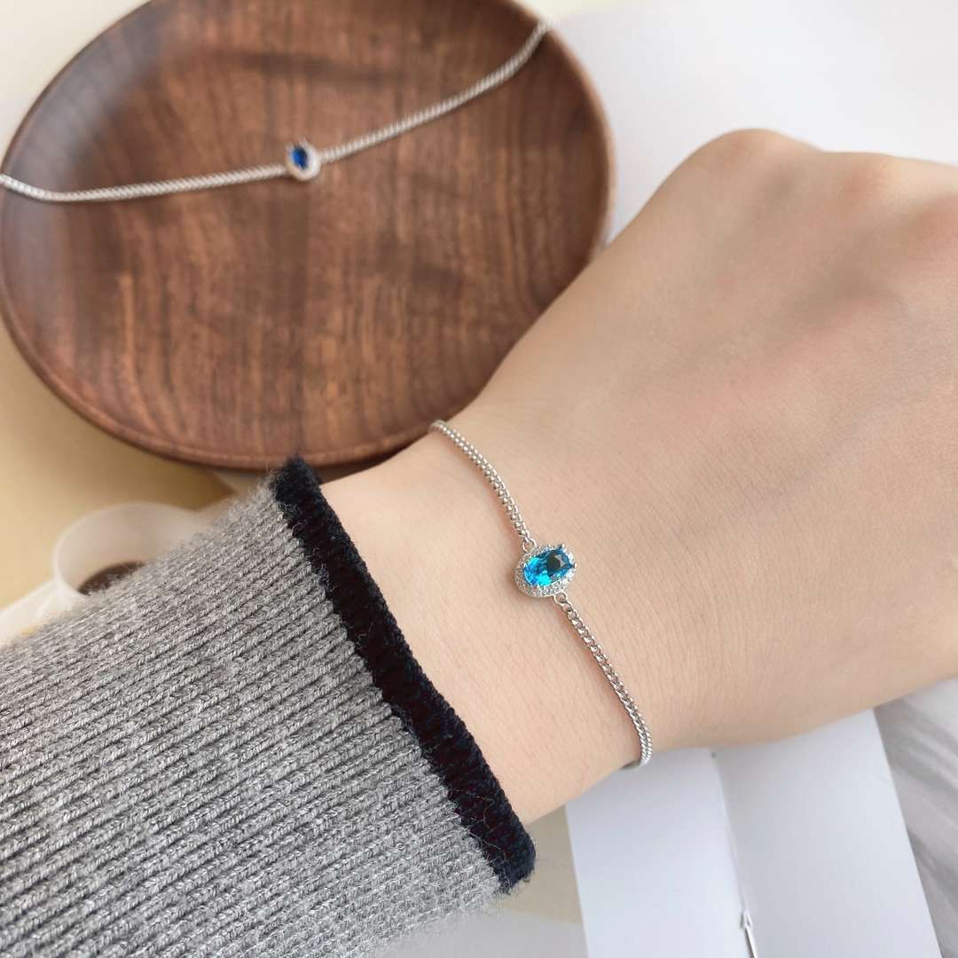 [Clover Jewelrys]Exquisite Oval Shape Bracelet