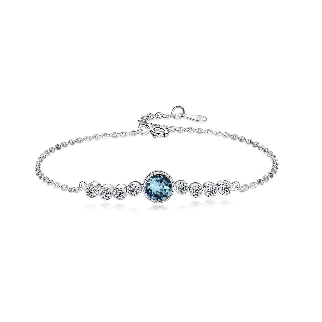 [Clover Jewelrys]Luxurious Heart Of The Ocean Bracelet