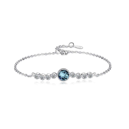 [Clover Jewelrys]Luxurious Heart Of The Ocean Bracelet