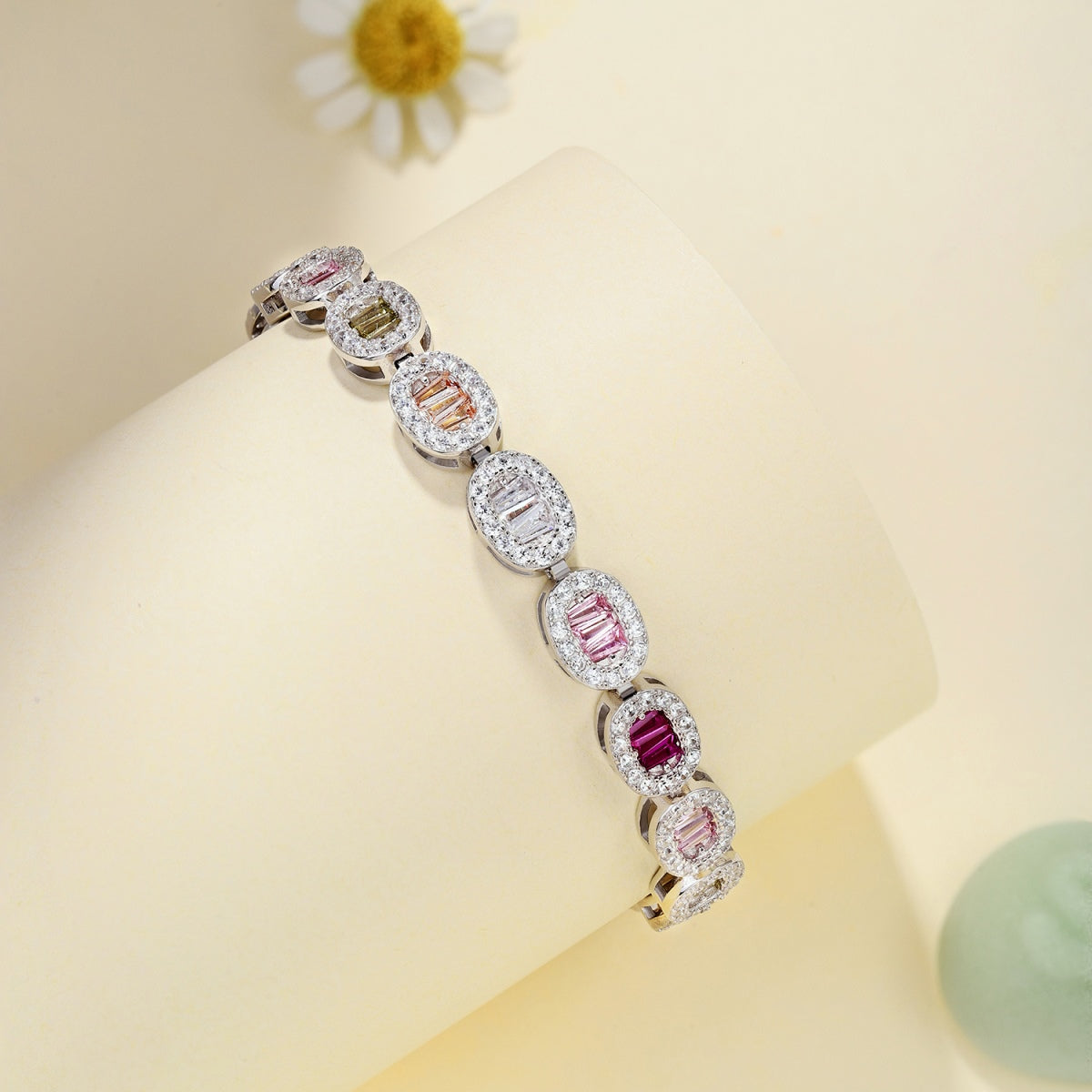 [Clover Jewelrys]Exquisite Ornate Emerald Cut Daily Bracelet