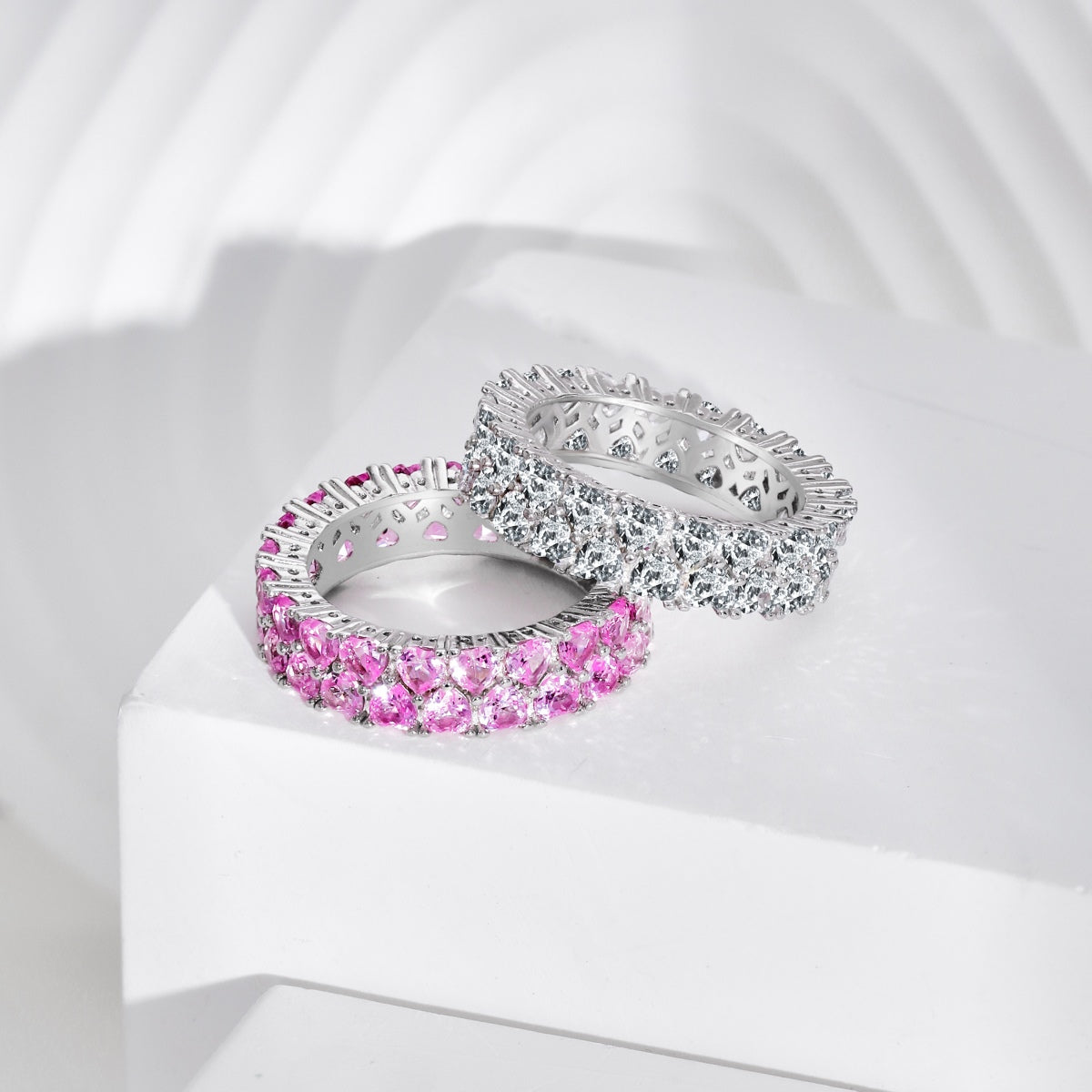 [Clover Jewelrys]Sparkling Full Heart Ring