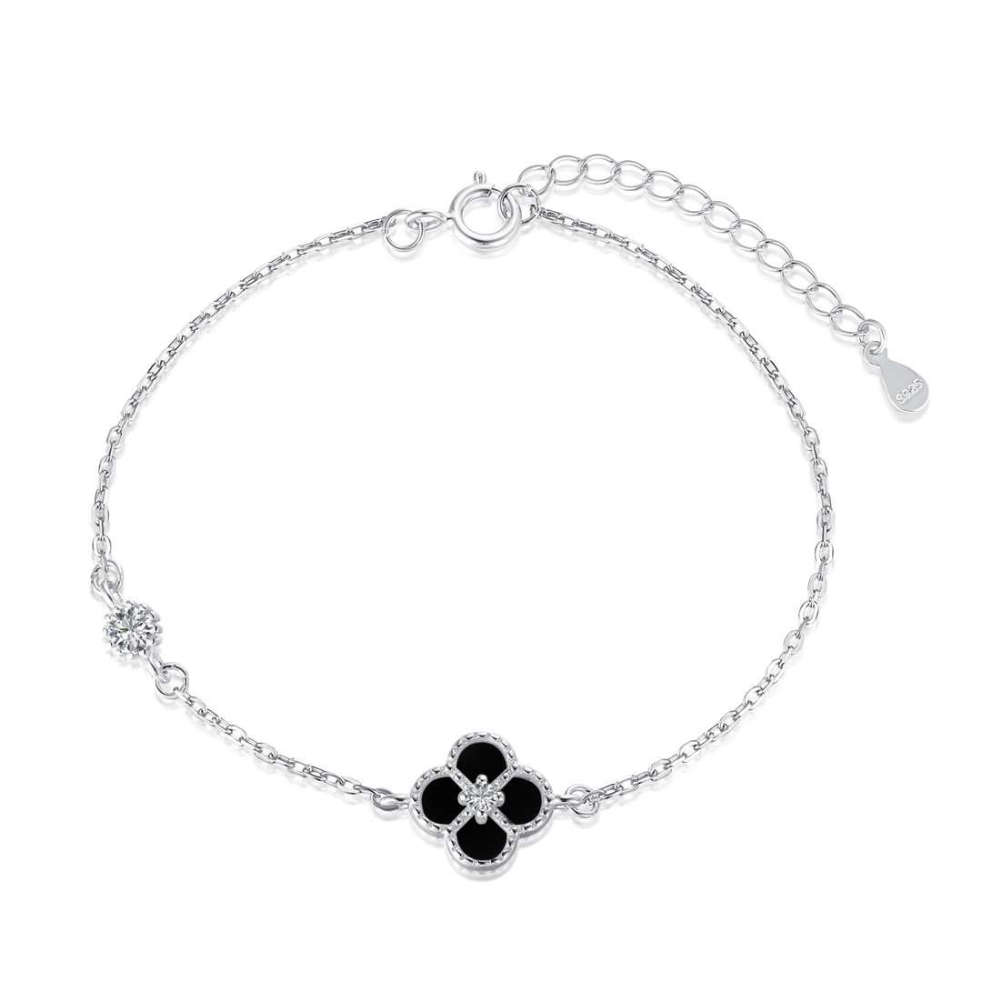 [Clover Jewelrys]Delicate Four Leaf Clover Bracelet