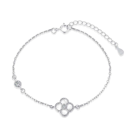 [Clover Jewelrys]Delicate Four Leaf Clover Bracelet