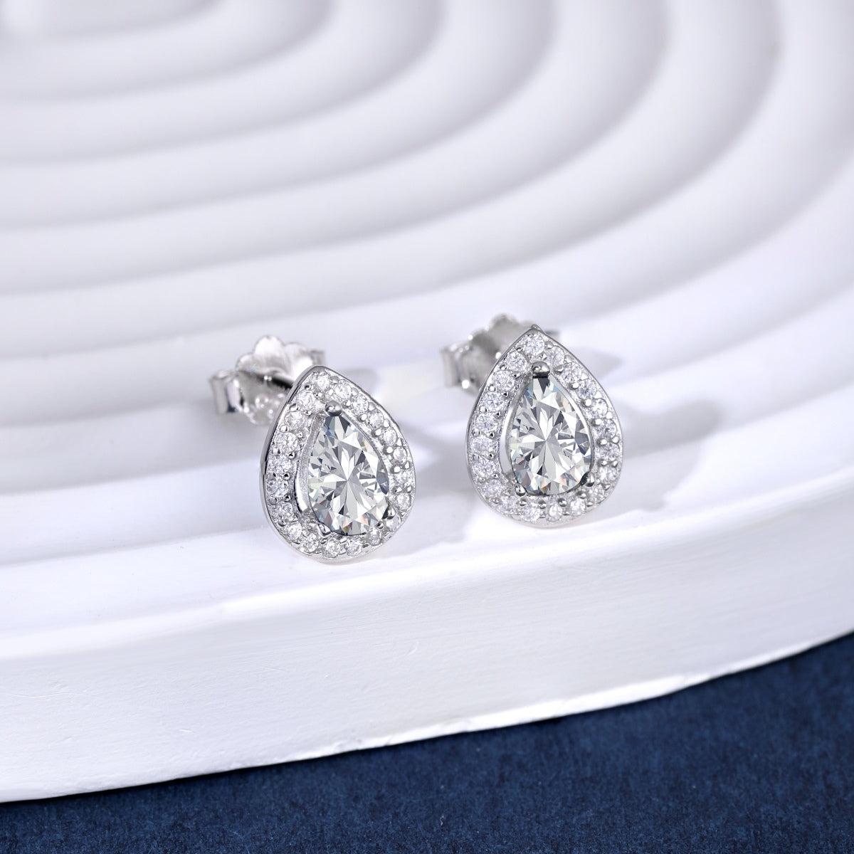 [Clover Jewelrys]Luxurious Water Drop Shape Earrings