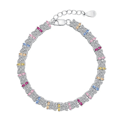 [Clover Jewelrys]Unique Colorful Flower Shape Daily Bracelet