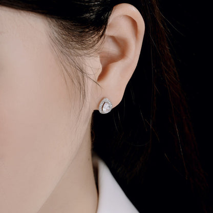 [Clover Jewelrys]Luxurious Water Drop Shape Earrings