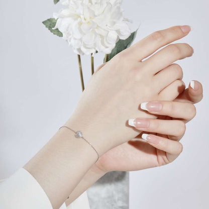 [Clover Jewelrys]Heart-Shaped Gentle and Versatile Bracelet