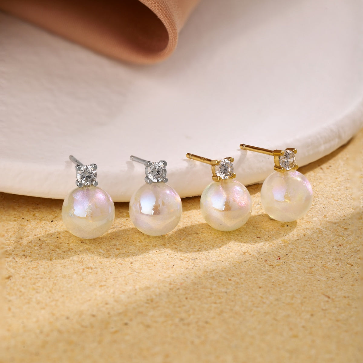 [Clover Jewelrys]Symphony Mermaid Pearl Earrings