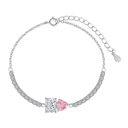 [Clover Jewelrys]Dazzling Unique Multi Shape Lover Bracelet