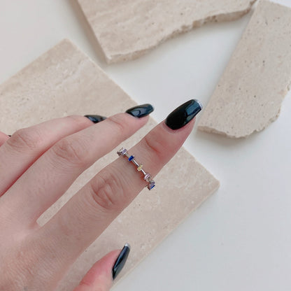 [Clover Jewelrys]Unique Trapezoid Cut Daily Ring