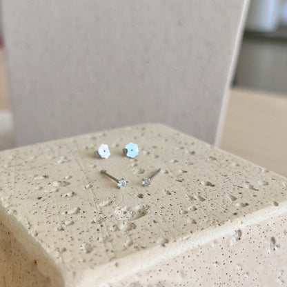 [Clover Jewelrys]Delicate Solitaire Earrings