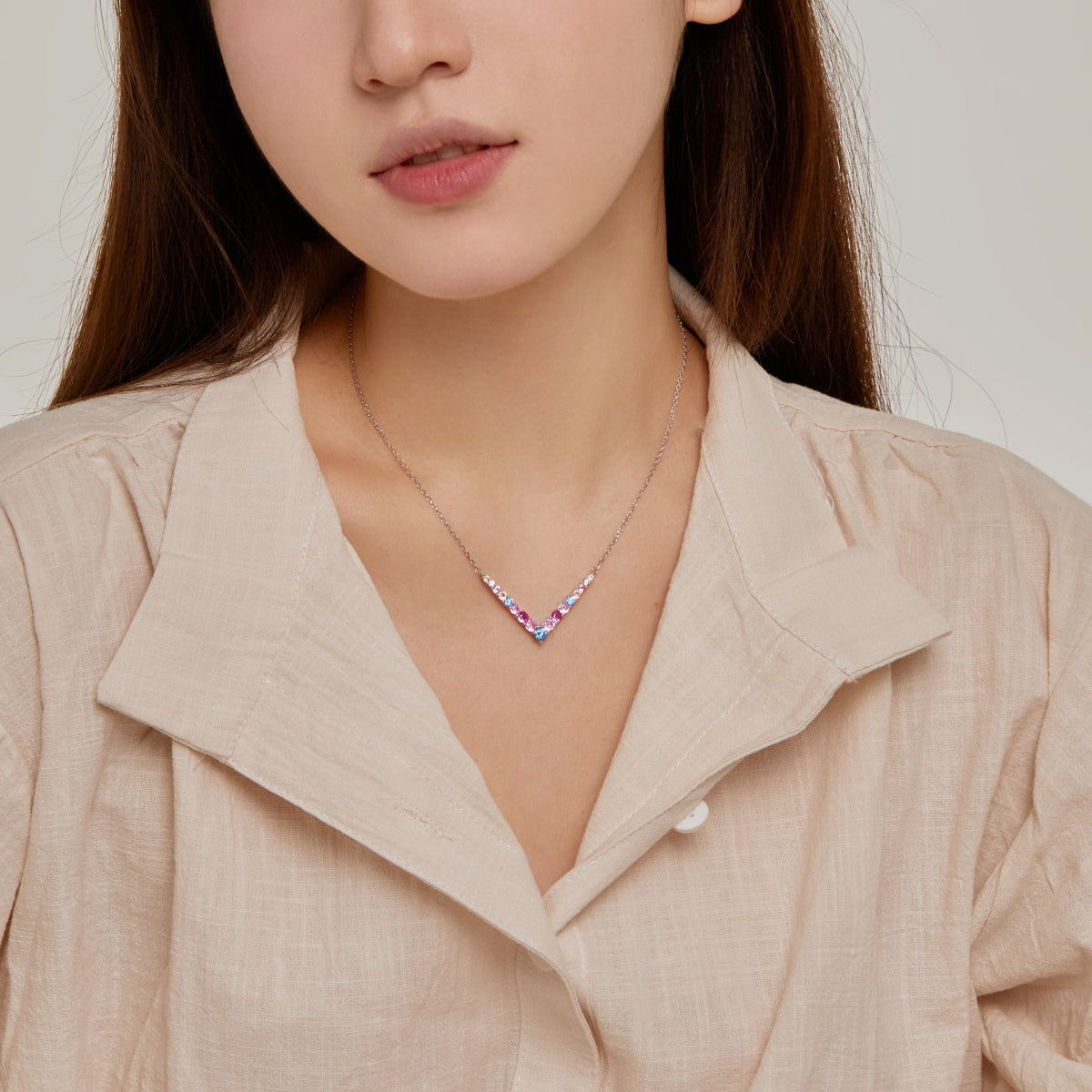 [Clover Jewelrys]Ornate Round Cut Necklace