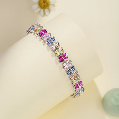 [Clover Jewelrys]Sparkling Exquisite Multi Cut Party Bracelet