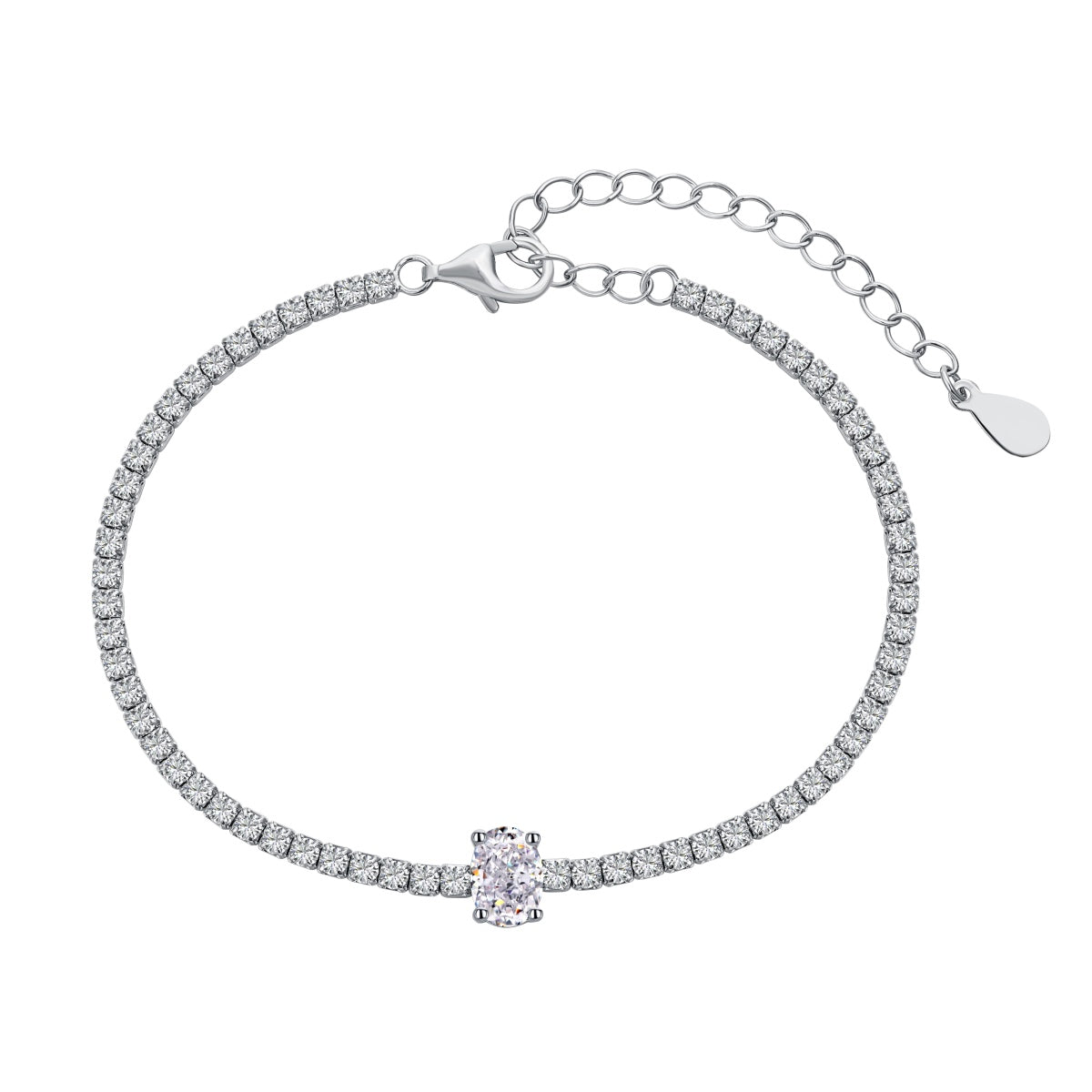 [Clover Jewelrys]0.75 Carat Exquisite Oval Cut Daily Bracelet