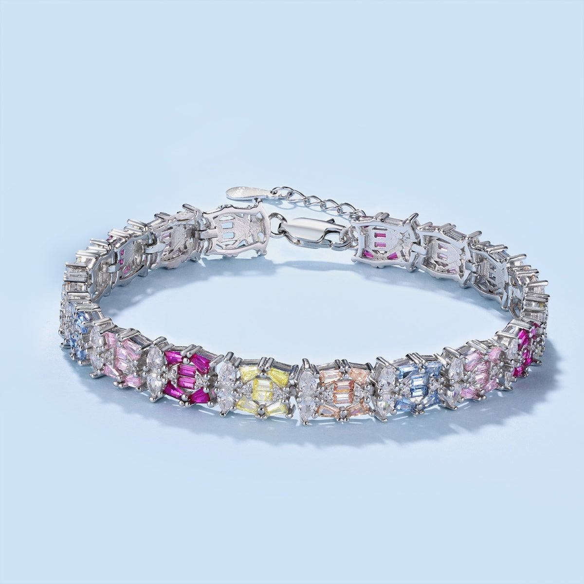 [Clover Jewelrys]Delicate Colorful Multi Cut Party Bracelet