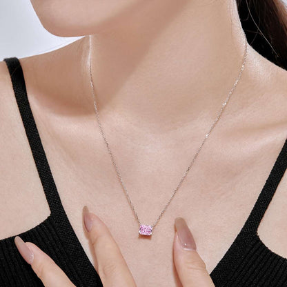 [Clover Jewelrys]Luxurious Square Shape Colorful Necalack