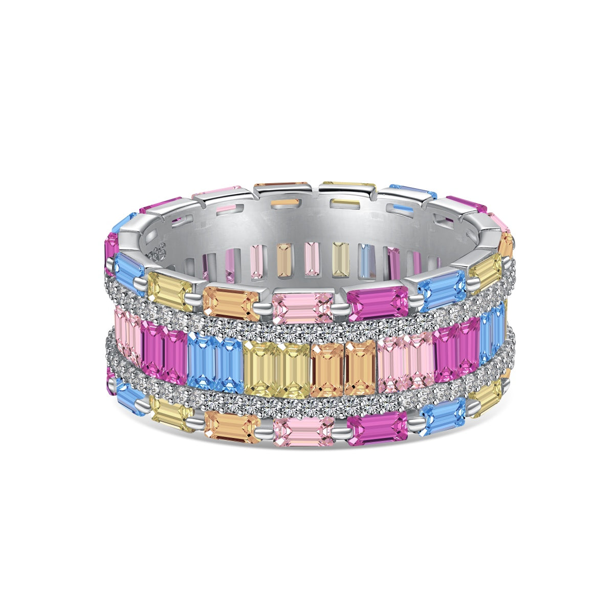 [Clover Jewelrys]Dazzling Colorful Radiant Cut Party Ring