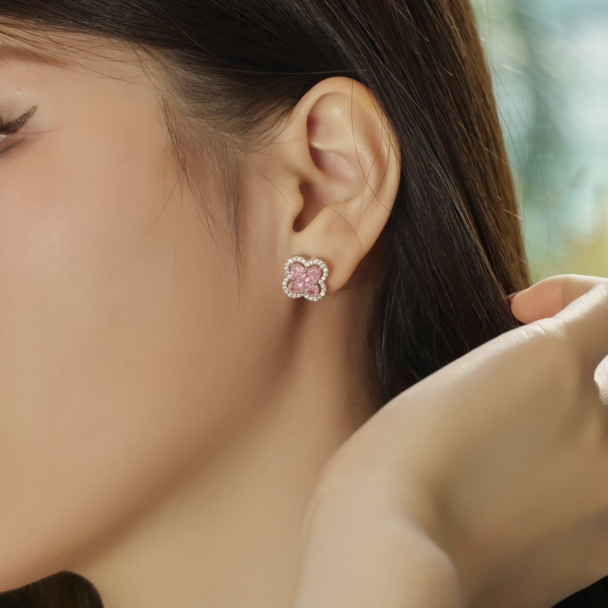 [Clover Jewelrys]Lucky Four-Leaf Clover Exquisite Earrings