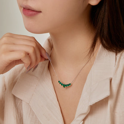 [Clover Jewelrys]Dainty Colorful Heart Necklace