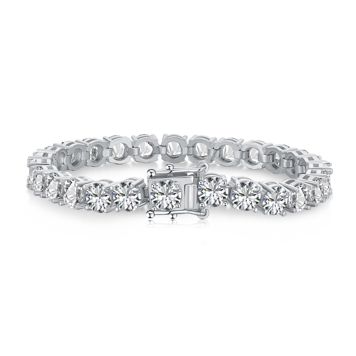 [Clover Jewelrys]0.75 Carat Dazzling Round Cut Wedding Bracelet