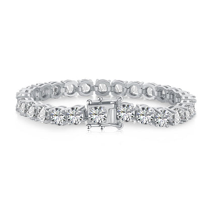 [Clover Jewelrys]0.75 Carat Dazzling Round Cut Wedding Bracelet