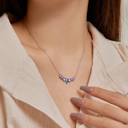 [Clover Jewelrys]Dainty Colorful Heart Necklace