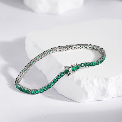 [Clover Jewelrys]Radiant Colorful Round Cut Party Bracelet