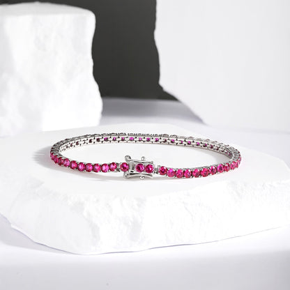 [Clover Jewelrys]Radiant Colorful Round Cut Party Bracelet