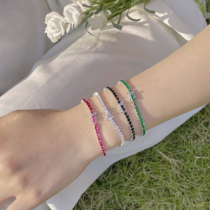 [Clover Jewelrys]Radiant Colorful Round Cut Party Bracelet