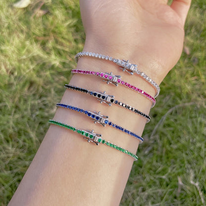 [Clover Jewelrys]Radiant Colorful Round Cut Party Bracelet