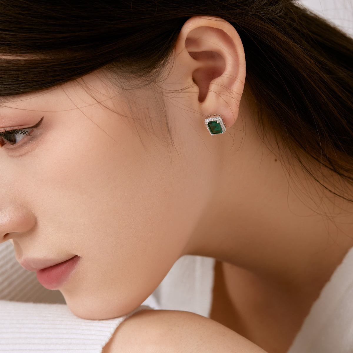 [Clover Jewelrys]Luxurious Dainty Emerald Cut Banquet Earrings