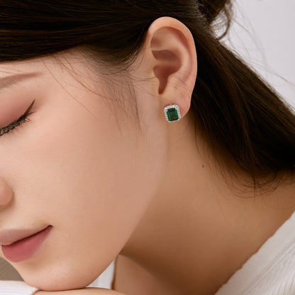 [Clover Jewelrys]Luxurious Dainty Emerald Cut Banquet Earrings