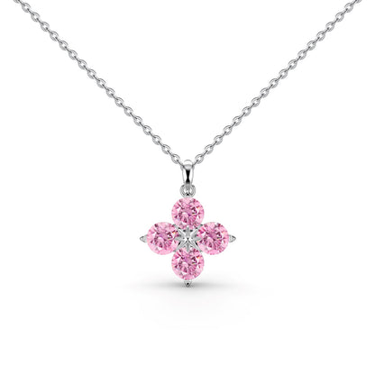 [Clover Jewelrys]Four-Leaf Clover And Eight-Pointed Star Necklace