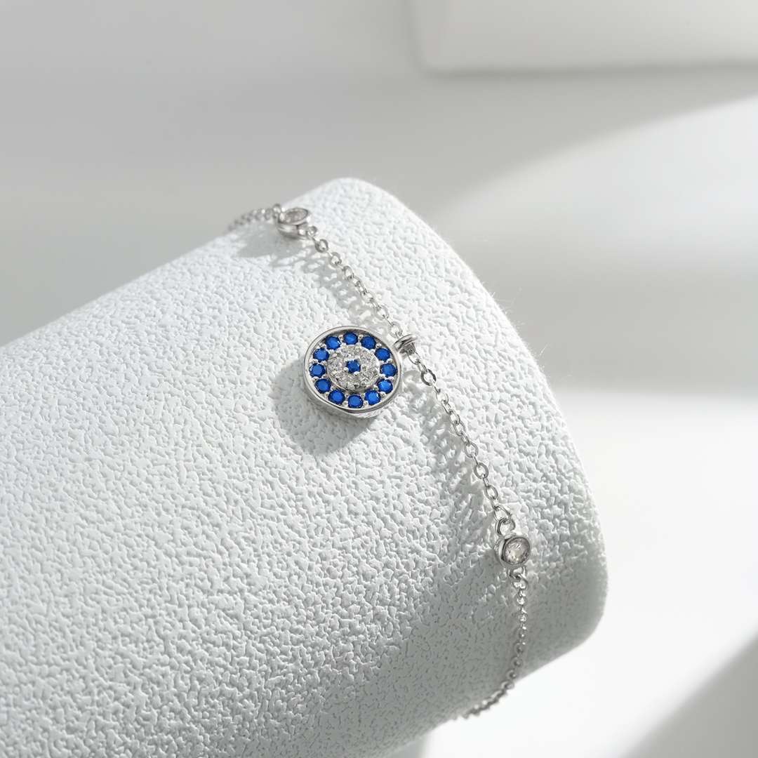 [Clover Jewelrys]Devil's Eye Round Shape Bracelet