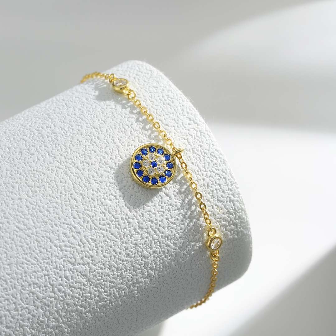 [Clover Jewelrys]Devil's Eye Round Shape Bracelet