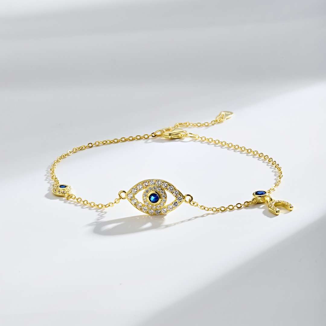 [Clover Jewelrys]Dainty Eye Shape Necklace