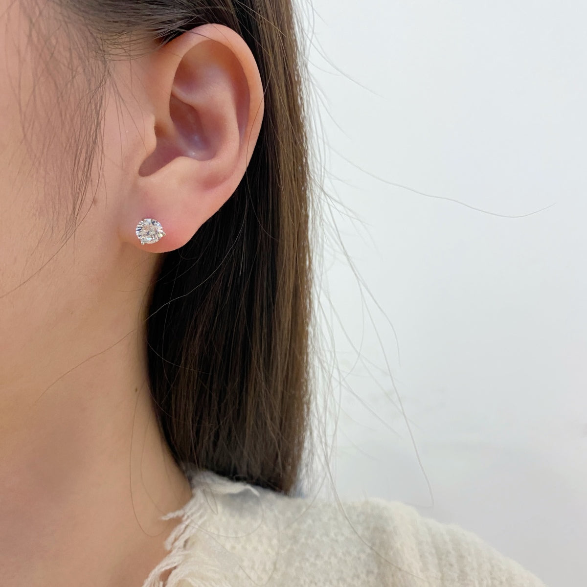 [Clover Jewelrys]Dainty Round Shape Earrings