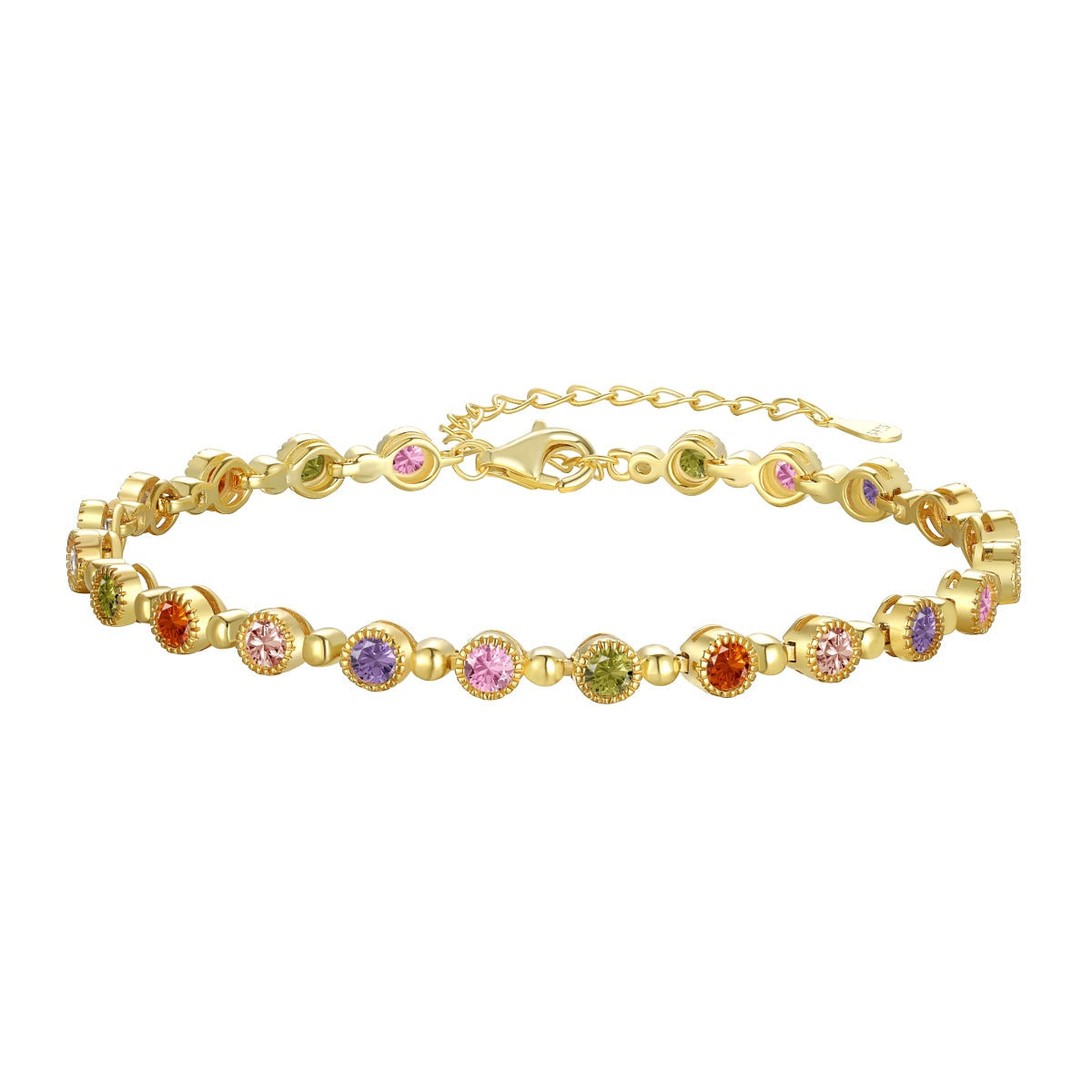 [Clover Jewelrys]Sparkling Exquisite Round Cut Party Bracelet