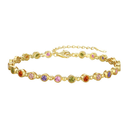 [Clover Jewelrys]Sparkling Exquisite Round Cut Party Bracelet